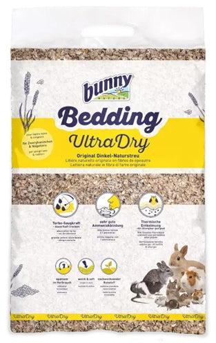 Bunny Nature Bunnybedding Ultra Dry Dinkel – Saugfähige Kleintierstreu aus Dinkelspelz