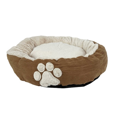 Hugs Oval Hundebett mokkabraun gemütliches Hundekörbchen weiches Liegekissen