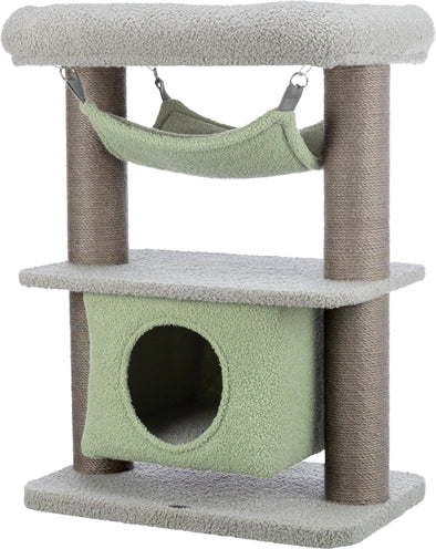 Trixie Kätzchen Kratzbaum Lunito grau mintgrün kompakter Kratzbaum für Kitten