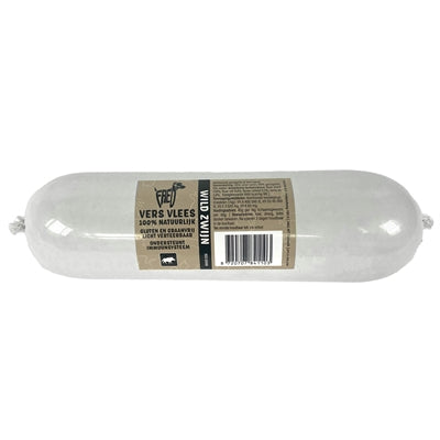 Freds gedämpfte Frischfleischwurst Wildschwein getreide- und glutenfrei für Hunde