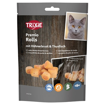 Trixie Premio Hühner Thunfischbrötchen Katzensnack glutenfrei leckere Belohnung