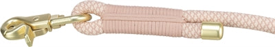 Detailansicht Karabiner und Ringe Trixie Soft Rope Leine rosa hellrosa