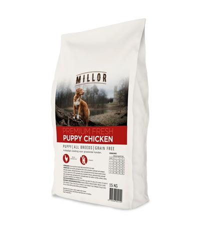 Millor Premium Welpenfutter mit frischem Huhn getreidefrei für Welpen