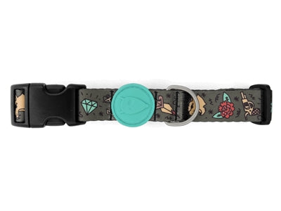 Morso Halsband Tintentank Grün Detailansicht Schnalle und Muster
