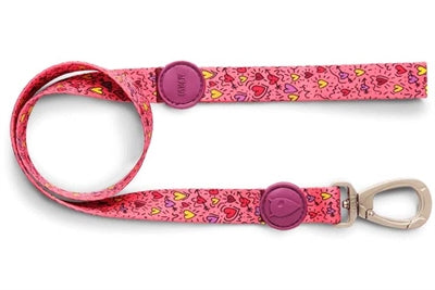 Morso Hundeleine Think Pink Rosa recycelt Detailansicht Karabiner und Schlaufe