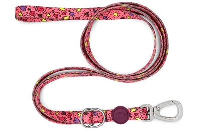 Morso verstellbare Hundeleine recycelt Think Pink rosa flexible Führleine nachhaltig