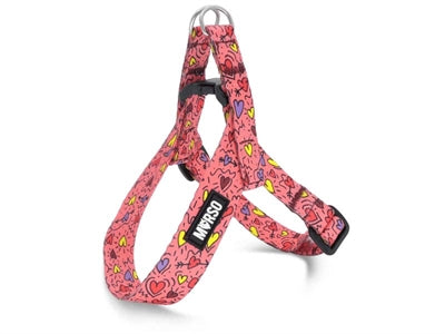 Morso Mini-Hundegeschirr verstellbar recycelt Think Pink rosa für kleine Hunde