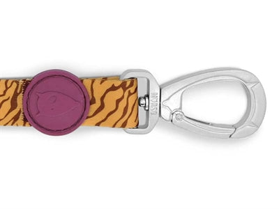 Morso Hundeleine Dschungeltrommel Orange recycelt Detailansicht Karabiner und Schlaufe