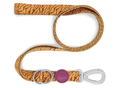 Morso verstellbare Hundeleine recycelt Jungle Drum orange flexible Führleine