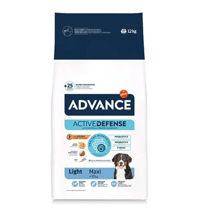 Advance Maxi Light kalorienreduziertes Trockenfutter für große Hunde