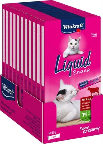 Vitakraft Katze Flüssig-Snack Rindfleisch &amp; Inulin