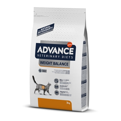 Advance Veterinary Diet Katze Gewichtsausgleich Rückseite Inhaltsstoffe
