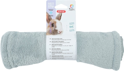 Zolux Neolife Mini-Decke Kaninchen Grün – Kleintier Kuscheldecke weich waschbar Käfig gemütlich