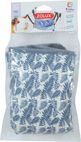 Zolux Neolife Hängematte Meerschweinchen Blau – Kleintier Kuschelmatte hängend Käfig gemütlich