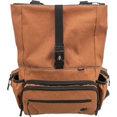 Trixie Rolltop-Rucksack mit Gürtel-Gürteltasche Rost – Hunderucksack für unterwegs