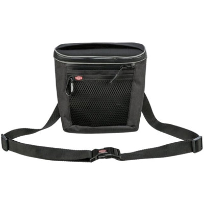 Trixie Belohnungsbeutel Snackbag Duo Treat schwarz – Trainingstasche mit zwei Fächern
