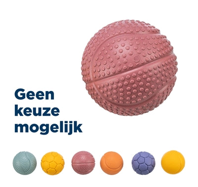 Trixie Ball aus Naturkautschuk sortierte Farben als robustes Hundespielzeug
