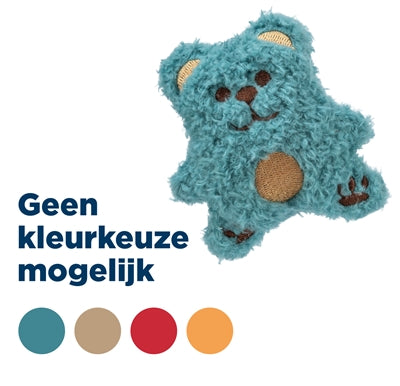 Trixie Bär-Plüschspielzeug mit Katzenminze, sortierte Farben, kuscheliges Katzenspielzeug