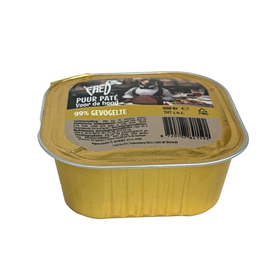 Freds reines Geflügel-Nassfutter für Hunde Verpackungsansicht