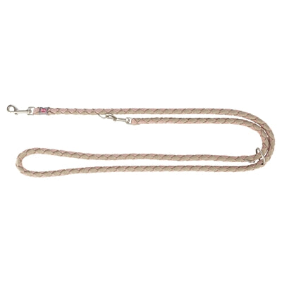Trixie Cavo verstellbare Hundeleine Blush/Sand – runde Leine in Rosé und Beige