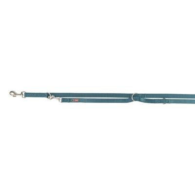 Trixie Hundegeschirr Premium H-Rig Taupe Detailansicht – H-Geschirr beige Nylon verstellbar Nahaufnahme