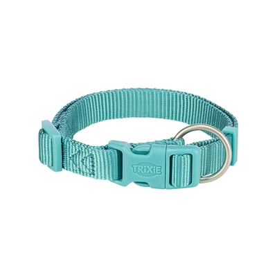 Trixie Premium Hundehalsband in Aqua-Blau, komfortables Nylon-Halsband für Hunde