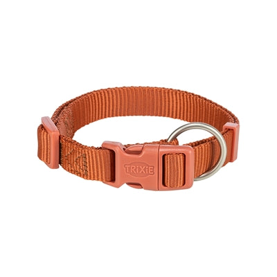 Trixie Premium Hundehalsband in Rostbraun, weiches gepolstertes Halsband für Hunde