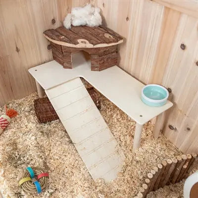 Trixie Platform Met Helling Voor Muizen / Hamsters Onbehandeld Hout