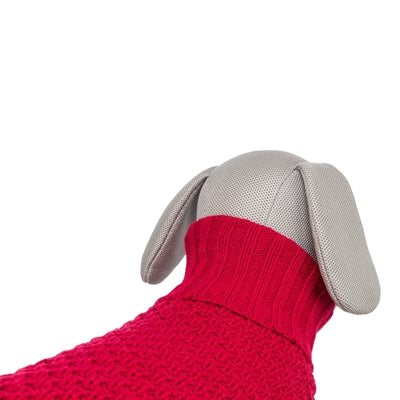 Hundepullover Trixie Norwood rot – Rückenansicht