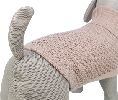 Hundepullover Trixie Norwood blush – Rückenansicht