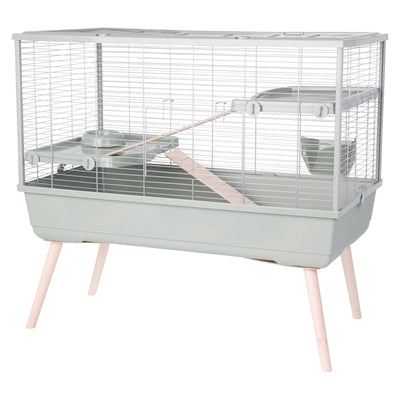 Zolux Nagetierkäfig Neolife grün Detailansicht – Kleintierkäfig Hamster Gitter Zubehör Nahaufnahme