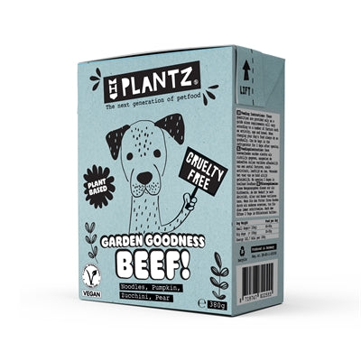Henart Plantz pflanzliches Nassfutter für Hunde mit rindfleischähnlichen Chunks