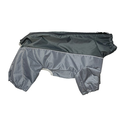 Happy Pet Hundemantel Go Walk Schlammmantel wasserdicht grau – Frontansicht