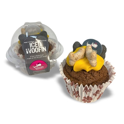 The Barking Bakery Johannisbrotkuchen mit gelber Glasur – leckeres Hundekuchen-Leckerli