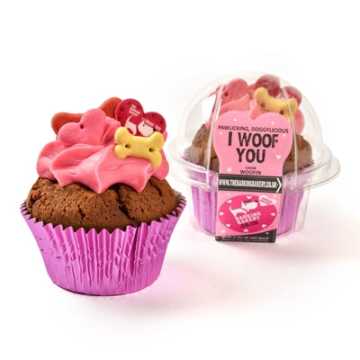 The Barking Bakery Ich Wuff Dich Valentinstag Wuffin – handgemachter Hunde-Muffin