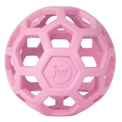 JW Hol-Ee Roller Trend-Ee rosa Hundespielzeug Gitterball Frontansicht