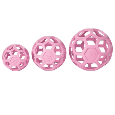 Hundespielzeug JW Hol-Ee Roller rosa Gitterball Seitenansicht