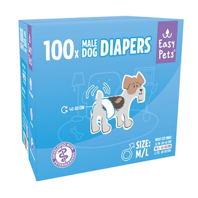 Easypets Hundewindeln für Rüden – Größentabelle und Passform