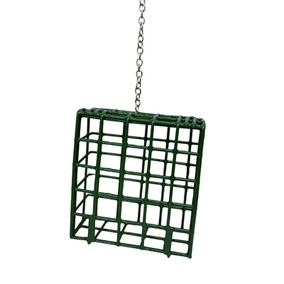 Suet To Go Futterhalter Seitenansicht – Garten-Vogelzubehör mit Knödel Nahaufnahme