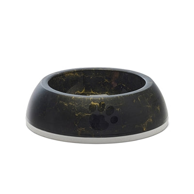 Savic Fressnapf Delice 2 Marmor schwarz-gold – mittlerer Futternapf