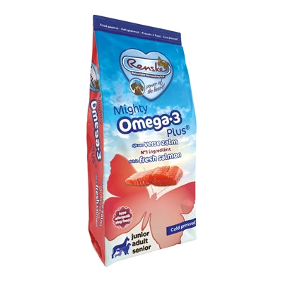 Renske Mighty Omega Plus Lachs gepresstes hypoallergenes Hundefutter mit Omega-Fettsäuren