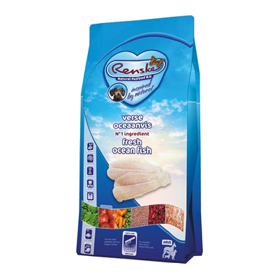 Renske Super Premium Ozeanfisch hypoallergenes Hundefutter für Erwachsene, Fisch-Kroketten