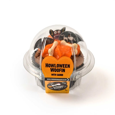 Barking Bakery Johannisbrotkuchen Orangenglasur Detailansicht – Hundeleckerli Nahaufnahme Glasur