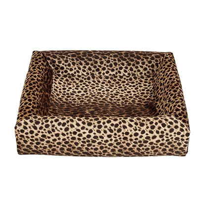 Bia Premium Hundebett-Bezug Leopardenmuster waschbarer Ersatzbezug stylisch