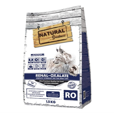Natural Greatness Veterinärdiät Katze Nieren-Oxalat Diätfutter, Nierenunterstützung