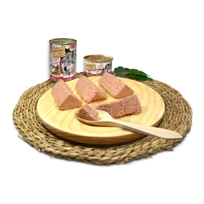 Natural Greatness Monoprotein Huhn Detailansicht – Single-Protein Hundefutter Dose Nahaufnahme