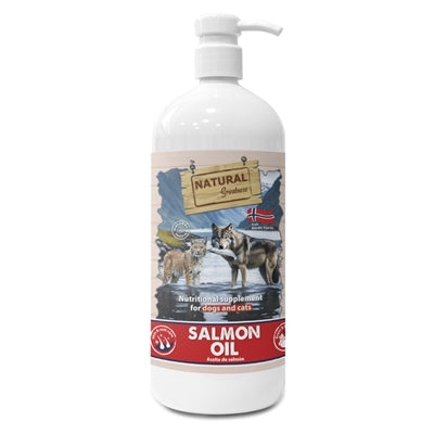 Natural Greatness Lachsöl Detailansicht – Omega-3 Ergänzungsöl Flasche Nahaufnahme