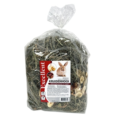 Excellent Kräuterheu Banane und Apfel – aromatisches Heu für Nagetiere