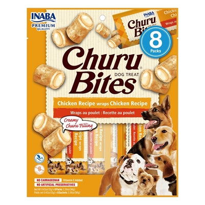 Inaba Churu Bites Huhn Wraps – knusprige Häppchen mit cremiger Füllung für Hunde