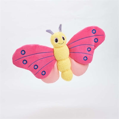 Hundespielzeug Schmetterling Jumbo von Fofos rosa – Seitenansicht